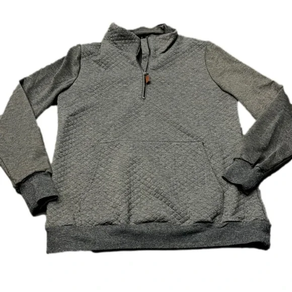QUILTED quarter zip - Picture 1 of 6